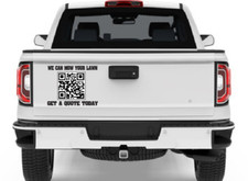 CUSTOM QR Code Sticker vinyl Decal Printed 15 inch big