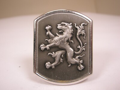 Rampant Lion LARGE SWANK SINGLE Vintage Cuff Link replacement lost/broken zd26