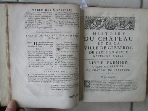 PILLET : Histoire du château et de la ville de GERBEROY (Oise), 1679. - Bild 6 von 23