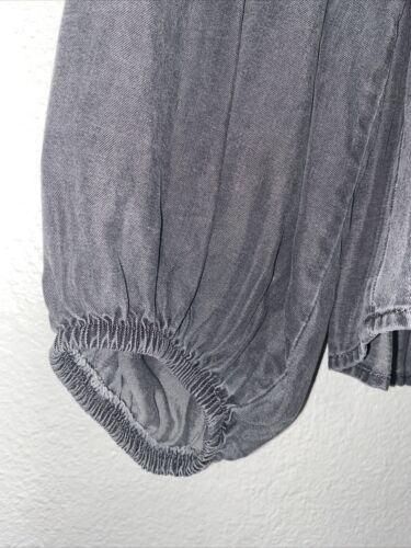 Zara Grey XS Peasant Top New The Laura Blouse Boho Back to School Modest Career - Picture 4 of 8