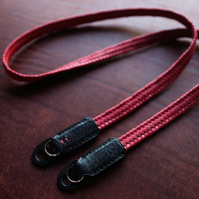 Camera strap / Waxed cotton neck strap  - Arte di mano -