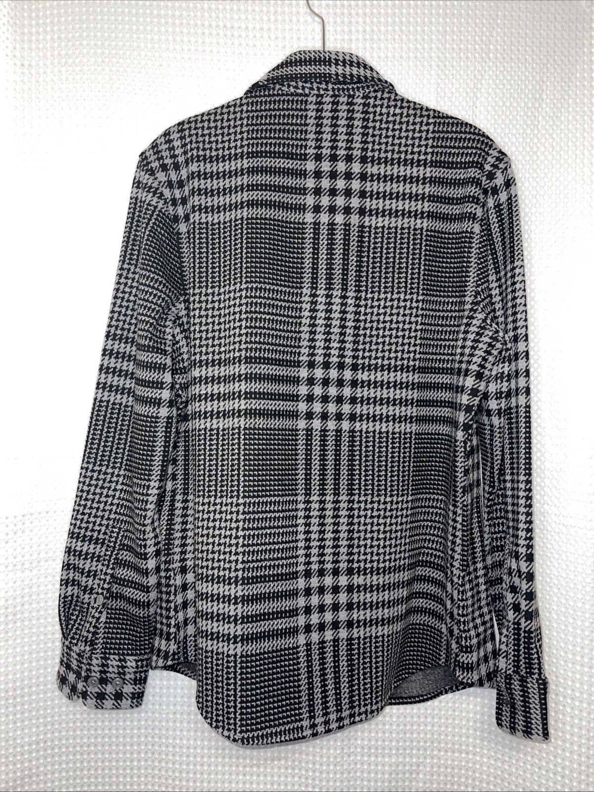 Express Polyester & Rayon Thick Button Up Black G… - image 2