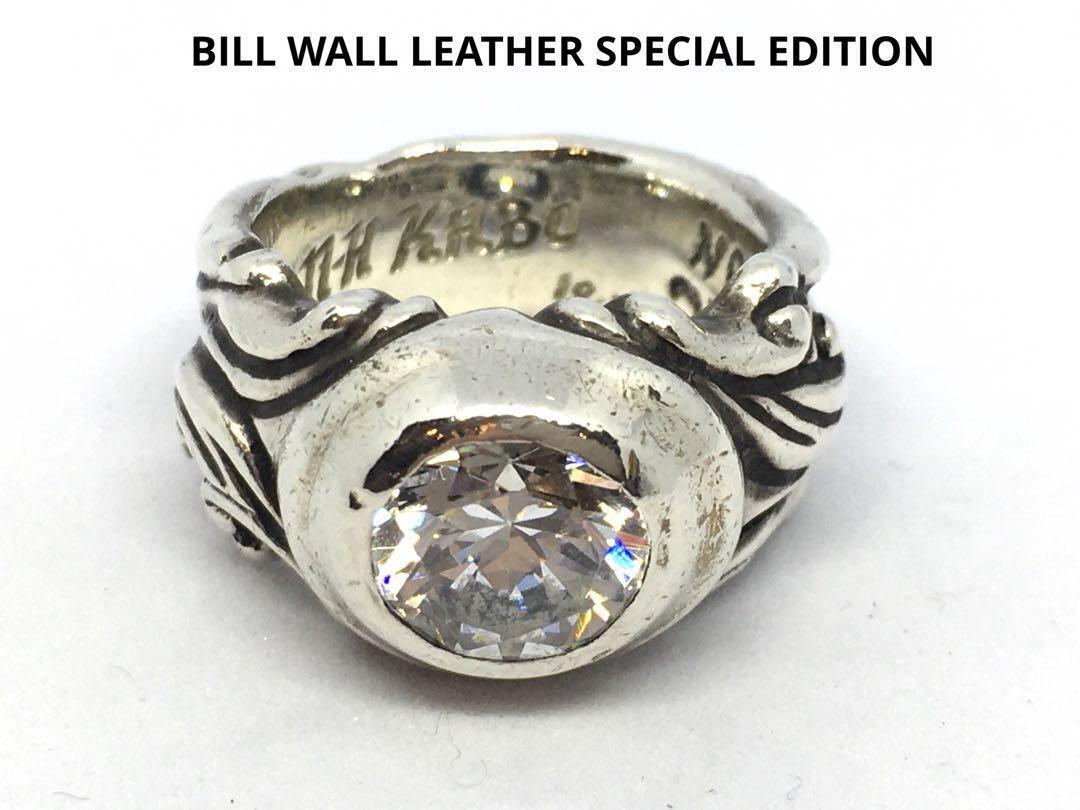 Bill Wall Leather Silver Ring Special Edition Zirconia US Bill Wall Leather Silver Ring Special Edition Zirconia US