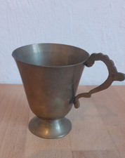 Vintage Krug Vase Messing klein Becher