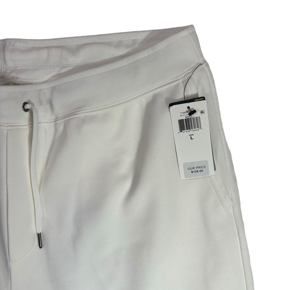 POLO Ralph Lauren Mens Double Knit Box Logo Shorts White Blue Large eBay