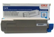 Oki Original Toner Cartridge C610 6K Yield 44315303 - Free Shipping