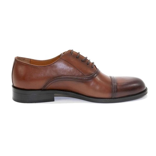 Men's Elegante Cinque Cap-toe Leather Oxford Shoes MADE in ITALY Men Dress Shoes - Picture 19 of 37