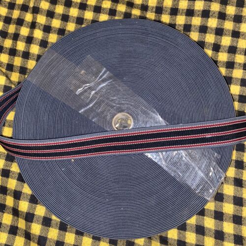 1 1/4” Elastic Suspenders Strap Stretch Band Blue Gray Red Navy Belts Bags Craft