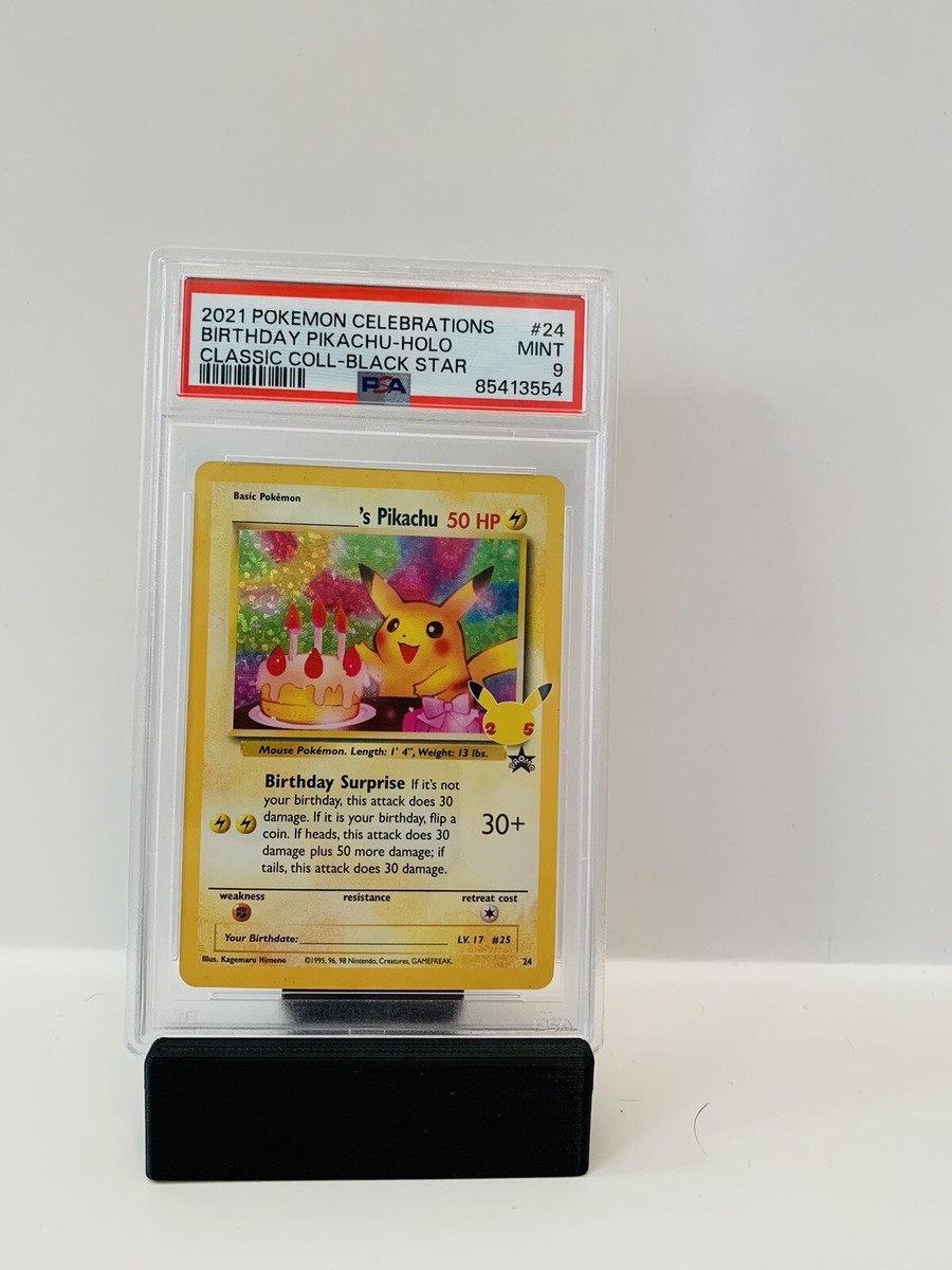 PSA 9 MINT 2021 POKEMON CELEBRATIONS BIRTHDAY PIKACHU-HOLO CLASSIC