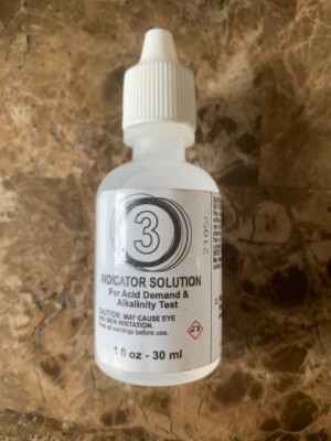 Poolmaster Poolstyle ACID DEMAND & ALKALINITY TEST SOLUTION, REAGENT #3 1oz