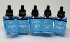 5 BATH BODY WORKS BEAUTIFUL DAY WALLFLOWER FRAGRANCE REFILL BULB PLUG IN LOT