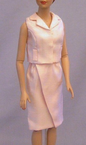 Pink 2pc dress made for FM Jackie fits 15-16in IDeal Carol Revlon doll skirt top - 第 1/6 張圖片