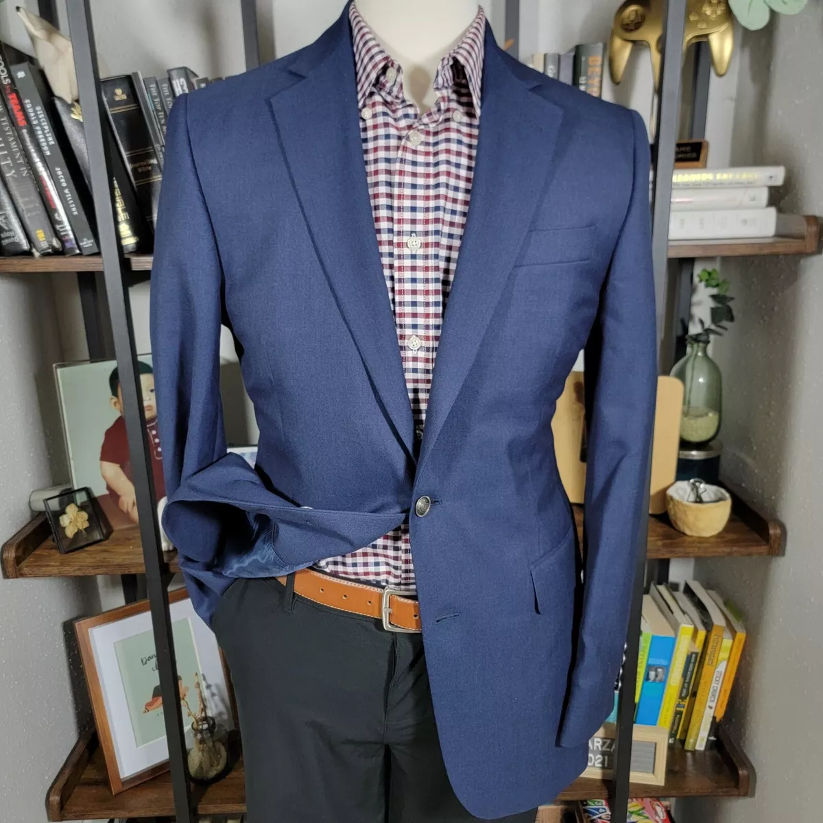 Stafford navy deals blue blazer