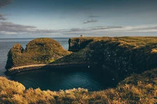 Landscape nature sea cliff far Custom Gaming Mat Desk