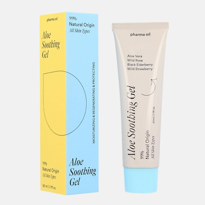 Pharma Oil - Aloe Vera Gel 50Ml - 99% Natürlichen Ursprungs - Für Alle Hauttypen