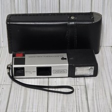 Vintage Continental ELECTROFLASH 555 Camera With Black Leather Case Untested