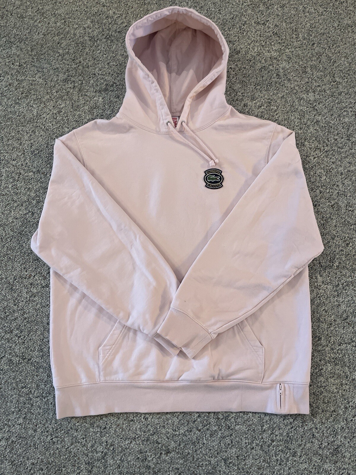 Supreme X Lacoste Oversized Logo Pullover Hoodie