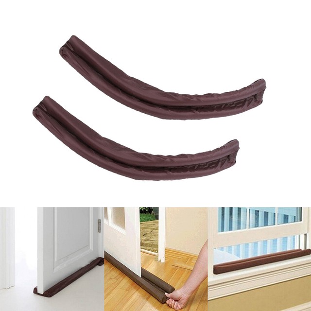 2pcs Under Door Draft Blocker Bottom Seal Garage Fit for Doors Up To
