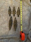 Vintage Antique Cast Iron  Curtain Rod Clips Decorative Topper, Hardware — photo 2