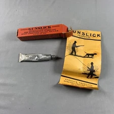 Vtg Gunslick The Sportsman's Lubricant Box & Pamplet