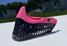 NUEVO JT Proflex Fucsia Rosa Negro Fondo con Barbilla Máscara Paintball Gafas