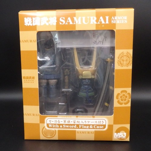 Figura Señor de la Guerra Sengoku Isida Mitsunari ARMADURA SAMURAI con Estuche Bandera Espada - Imagen 3 de 4