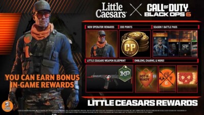 CALL OF DUTY BLACK OPS 6 BO6 LITTLE CAESARS CODE  BUY 5 GET 1 FREE,INSTANT 24/7