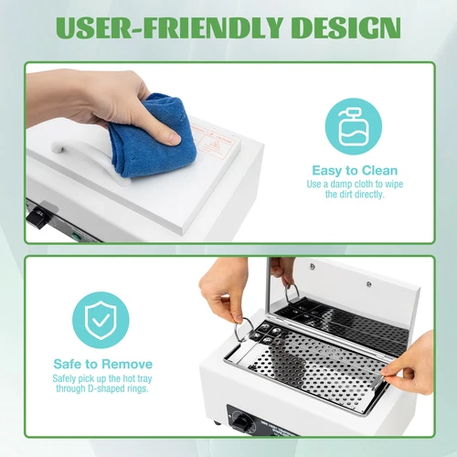 Esterilizador de calor seco gabinete autoclave lupa tatuajes desinfección máquina de salón - Imagen 4 de 14