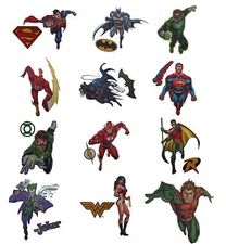 DC Comics Superhero Temporary Tattoos Batman Superman Green Lantern Wonder Woman