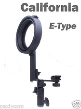 E Type Speedlite Softbox E Bracket Adapter Holder f Bowens Mount Hot Shoe Flash
