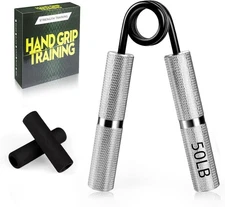 Hand Gripper Strengthener Set 50LB-300LB, Grip Strength Trainer (1/2/4/6 Pack) F