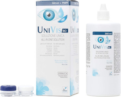 Univis Bio Einzigartige Kontaktlinsenlösung. Mit Hyaluronsäure und Aloe Ve