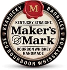 Bourbon Whiskey Tin Sign, Vintage Maker's Mark metal sign Print Aesthetic Room