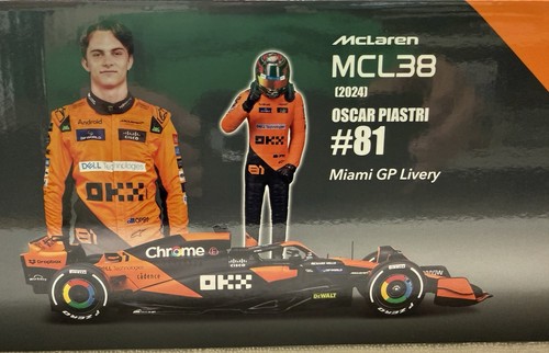 LANDO NORRIS OSCAR PIASTRI MCLAREN MCL38 FORMULA 1 TEAM BURAGO 1:24 NEU mit Fahrer - Bild 10 von 10