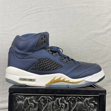 Air Jordan 5 Retro Shoes Mens 11 Bronze Obsidian Sneakers 440888-416 Streetwear