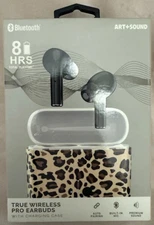 Art + Sound Wireless Pro Earbuds Black w Charging Case