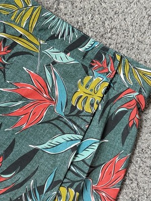 RipSkirt Hawaii Wrap Skirt Womens L Large Watercolor Coastal Floral Beach Palm