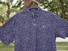 Rhoback The Boston Polo Performance Moisture-Wicking 4-Way Stretch Navy Men's