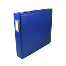 We R Memory Keepers 12x12 Photo Album Cobalt Blue Faux Leather Scrapbook New