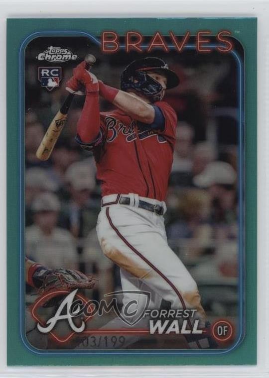 2024 Topps Chrome Aqua Refractor 103/199 Forrest Wall #176 sc8