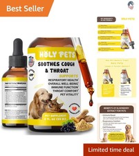 Pet Cough Relief Drops Compatible with Dogs Cats Respiratory Support 2oz