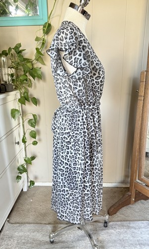 En Focus Studio Leopardenmuster Faux Wickelkleid, Größe 10 - Bild 5 von 7