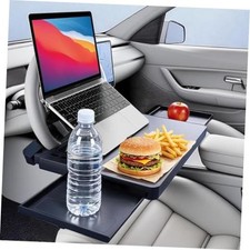 Portable Large Steering Wheel Tray Table for Car - Adjustable Laptop Holder