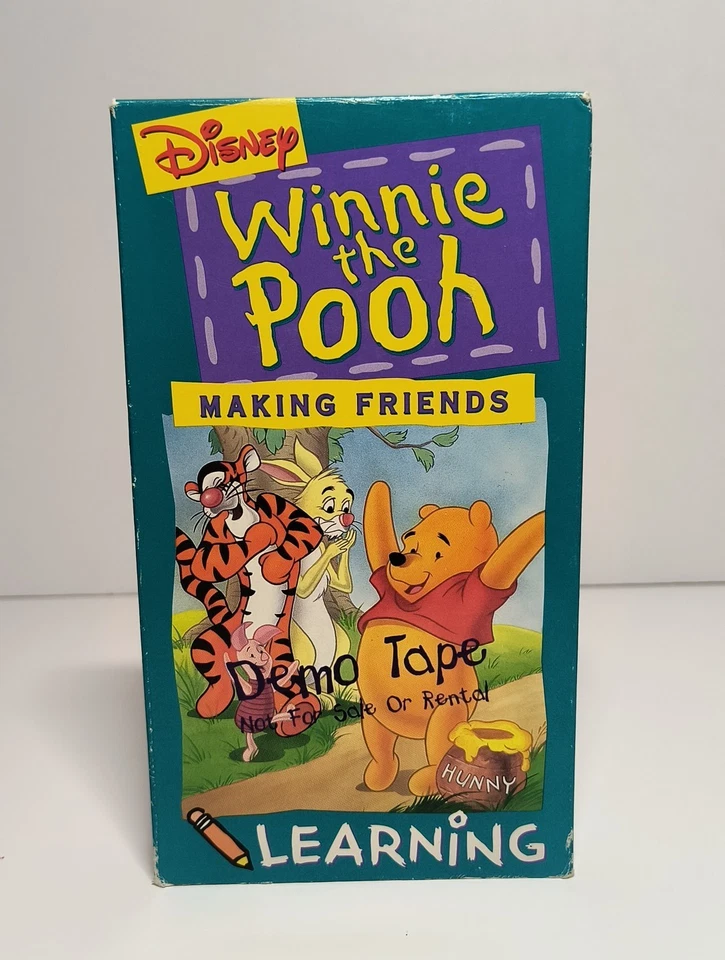 Winnie the Pooh – Making Friends VHS – RARE DEMO Tape – Not For Sale – Tested - Image 2 of 4