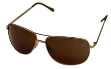 Perry Ellis Mens Sunglass Mens Silver, Matt Gold Metal Aviator Brown Lens PE22 3