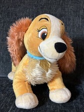 Disney Lady And The Tramp Plush Soft Toy 12 inch Disney Store Exclusive Stamped