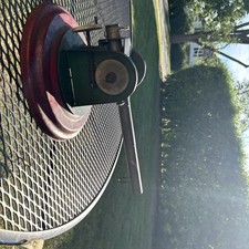 NICE LARGE VINTAGE B B PRESSED STEEL MARBLE FIRING Spring LOADED CANNON Works