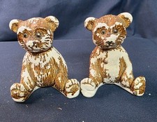 Set Of Vintage Teddy Bear Salt And Pepper Shakers