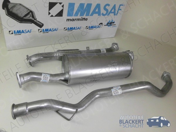Imasaf Auspuffset FüR Toyota 4 Runner 3.0 Turbo-D 1992-1996 | Flex+Msd+Endrohr-image
