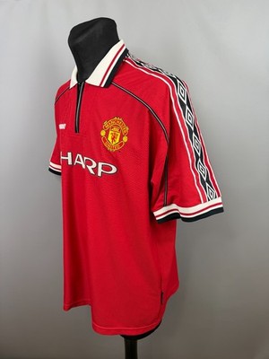 MANCHESTER UNITED 1998 2000 HOME SHIRT FOOTBALL SOCCER UMBRO